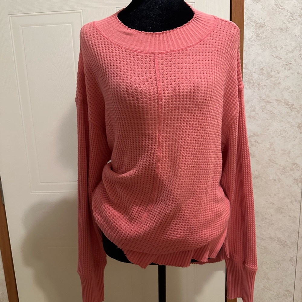 T.La Coral Waffle Knit Sweater